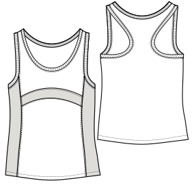 Fashion sewing patterns for Padel Tank top 9159